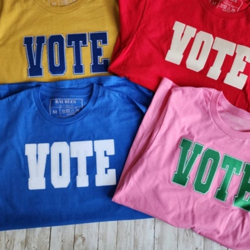 2024 get out to vote T-shirts. Sizes xs-5xl. Colors in pictures.